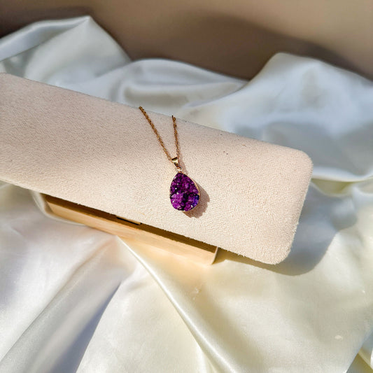 Necklace | Purple Druzy