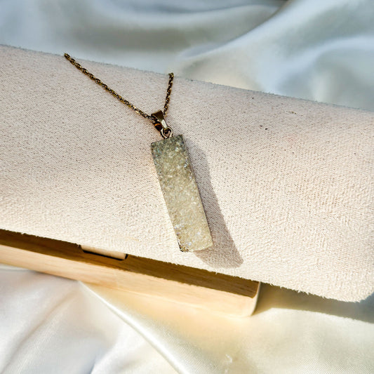 Necklace | White Druzy