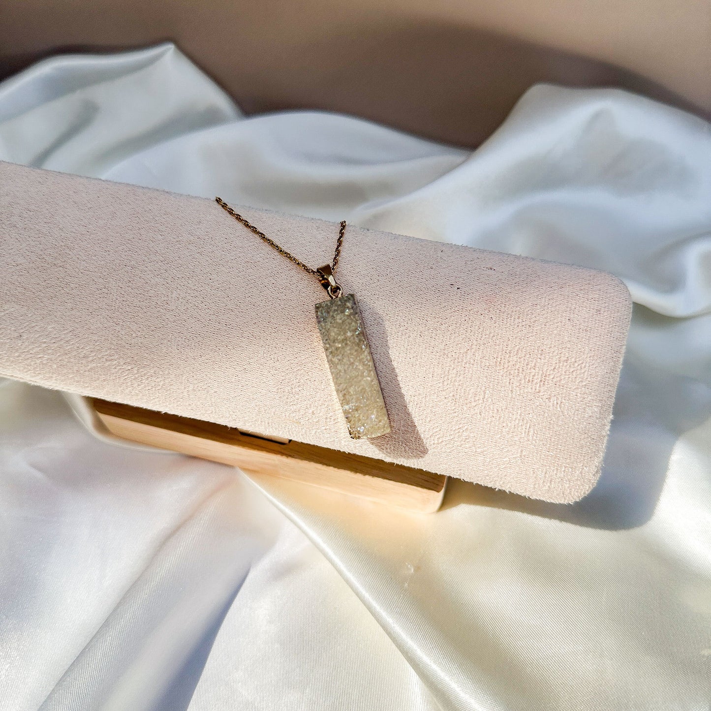 Necklace | White Druzy